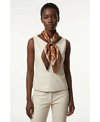 Jessie Zhao New York Leopard Allure Double Sided Silk Scarf