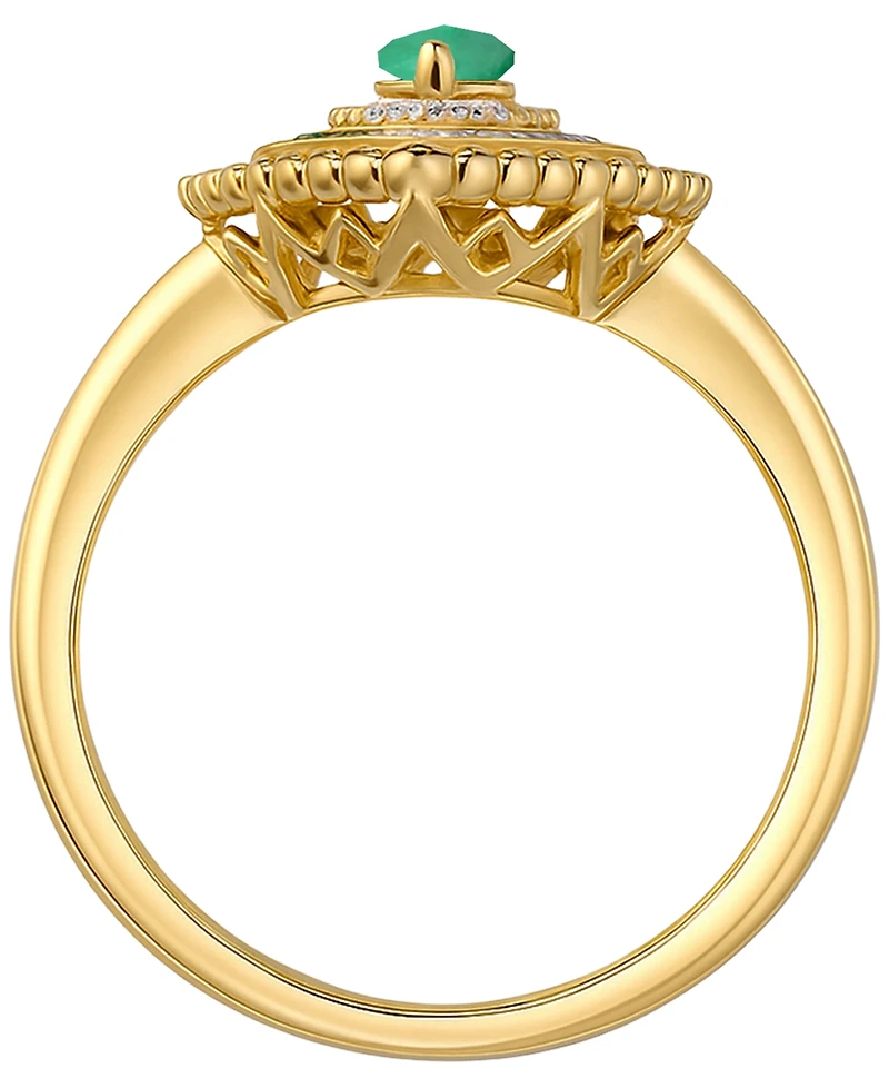 Macy's Sapphire (7/8 ct. t.w.) & Diamond (1/3 Ring 14k White Gold (Also Available Ruby Emerald)