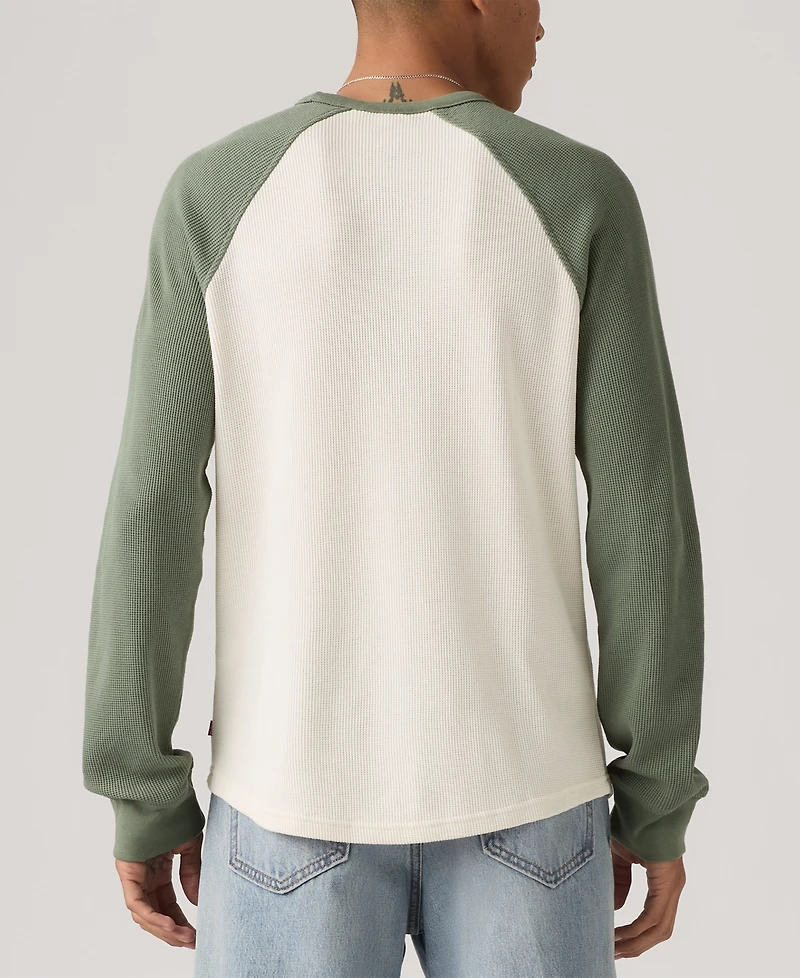 Levi's Men's Thermal Long Raglan Sleeve T-Shirt