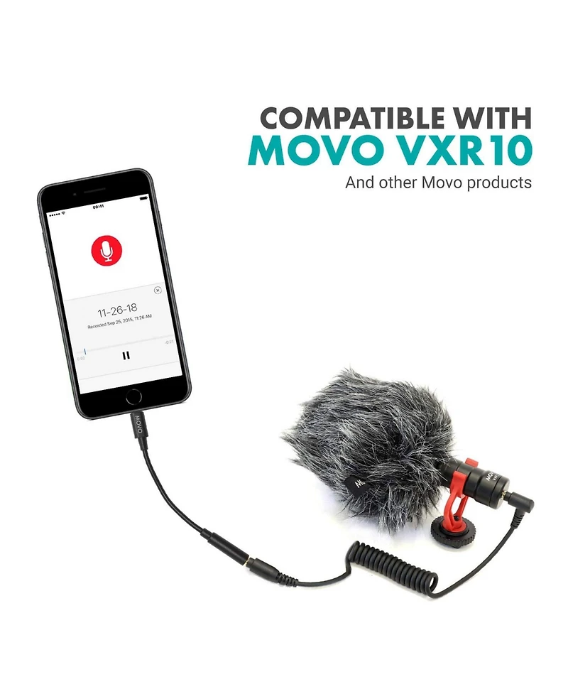 Movo Ima-1 Microphone Adapter Cable - 3.5mm Trrs to Lightning Connector