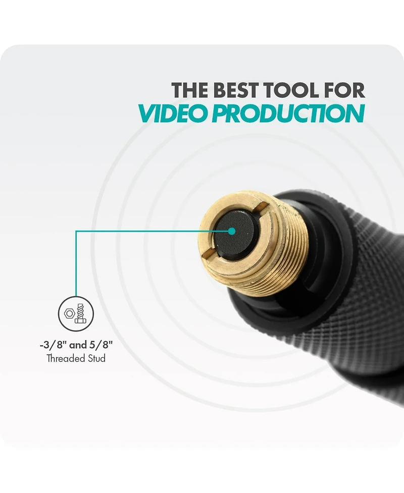 Movo Cmp-17 Professional 9.8' Aluminum Boom Pole for Shotgun Microphones