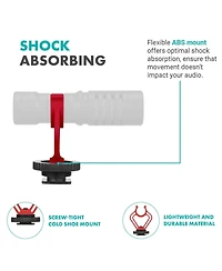 Movo SMVXR10 Replacement Shockmount for VXR10 Shotgun Camera Microphone