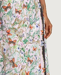 Avec Les Filles Women's Asymmetrical Wrap Midi Skirt