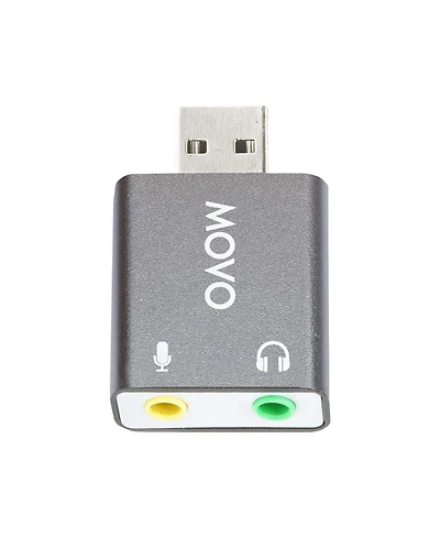 Movo Usb-AC1 Trrs Mic. to Usb 2.0 Sound Card Adapter