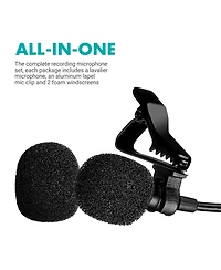 Movo M1 Usb Lavalier Lapel Clip-on Omnidirectional Condenser Computer Microphone for Pc and Mac