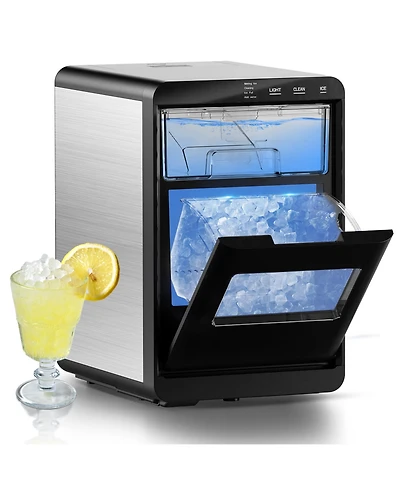 Euhomy 45-lb Per Day Nugget Ice Countertop Portable Ice Maker with 2lb Capacity and Auto-Cleaning