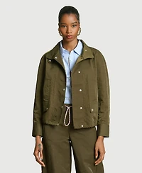 Avec Les Filles Women's Mock Neck Track Jacket