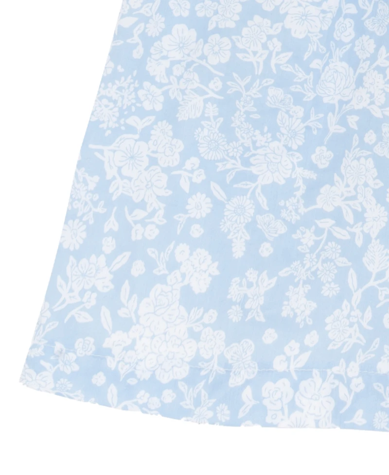 Rare Editions Girls' 2T-6X Flared Round Neck Bow Dress