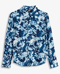 I.n.c. International Concepts Petite Floral-Print Shirt, Macy's Exclusive