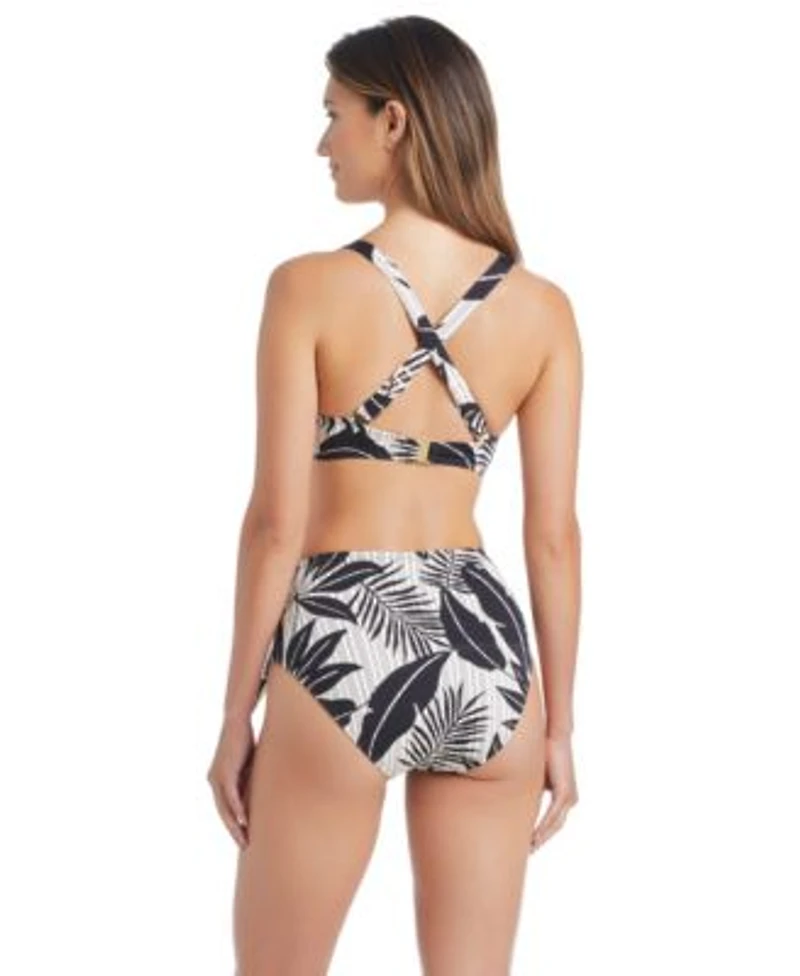 Bleu By Rod Beattie Womens Sweetheart Neck Adjustable Underwire Bra High Waist Full Coverage Swim Bottoms