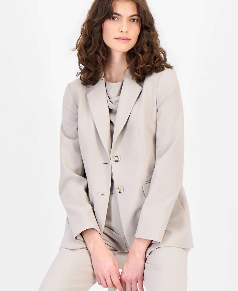 Anne Klein Women's Two-Button Peak-Lapel Blazer