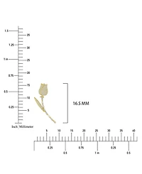 Macy's Cubic Zirconia Tulip Pin Brooch