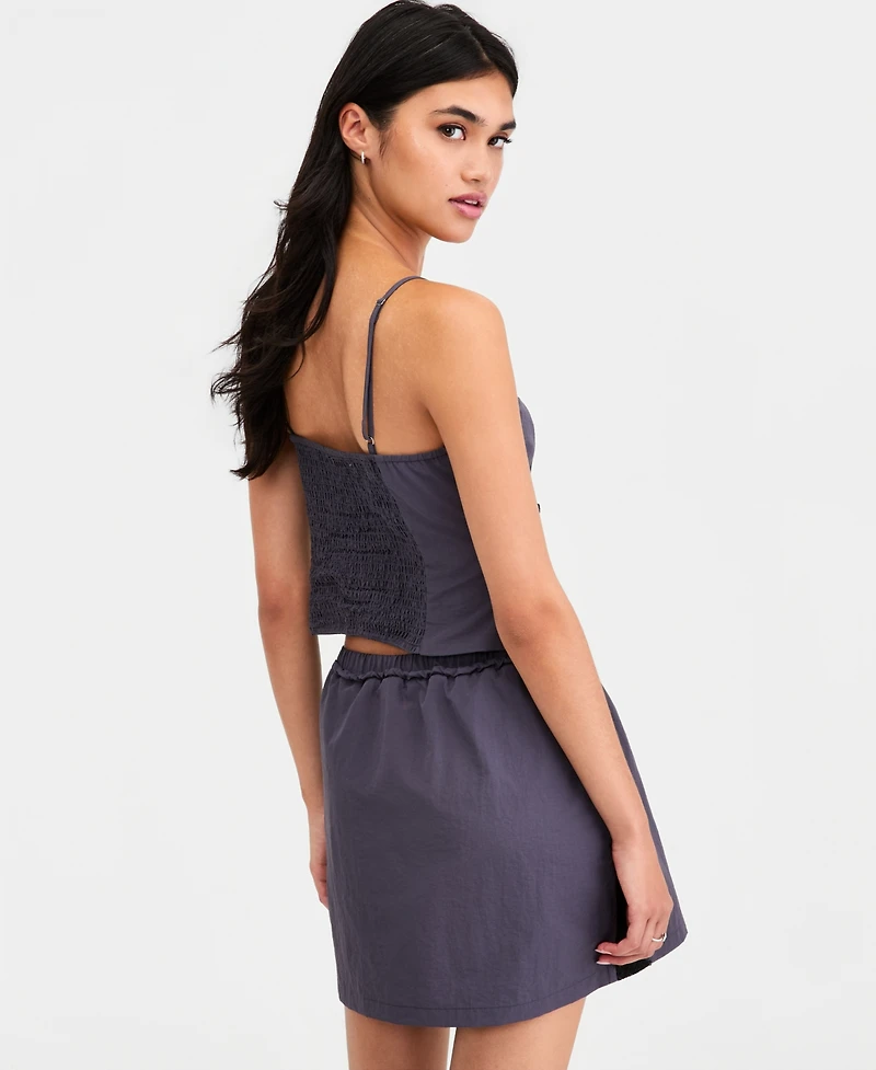 Bar Iii Women's Lace-Trim Cropped Top, Macy's Exclusive