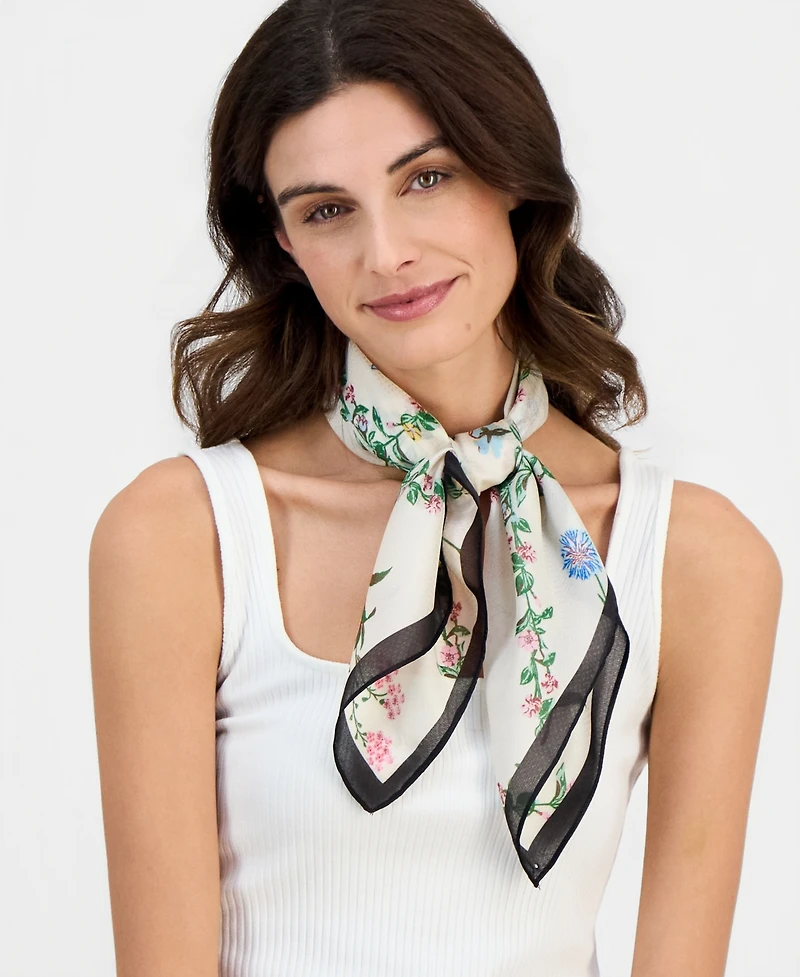 I.n.c. International Concepts Diamond Garden Floral Square Scarf, Macy's Exclusive