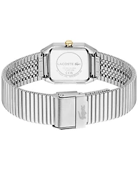 Lacoste Women's Rene Silver Tone Stainless Steel Mesh Bracelet Watch, 23x30.8mm