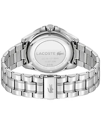 Lacoste Men's Capbreton Silver Tone Stainless Steel Bracelet Watch, 43mm
