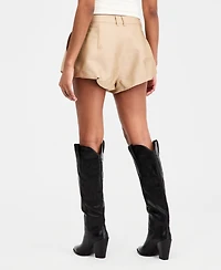 Bar Iii Women's High-Rise Bubble-Hem Shorts, Macy's Exclusive