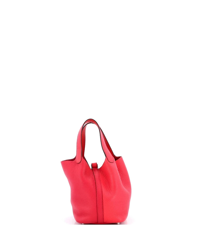 Pre-Owned HERMES Pm Casaque Picotin Lock Bag Clemence