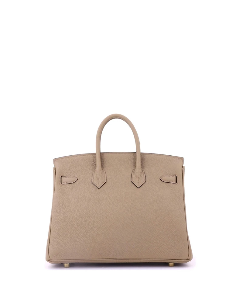 Pre-Owned HERMES Birkin 25 Handbag Brown Togo with Gold Hardware