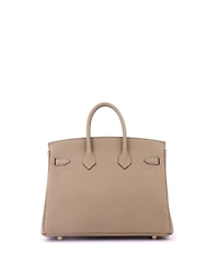 Pre-Owned HERMES Birkin 25 Handbag Brown Togo with Gold Hardware