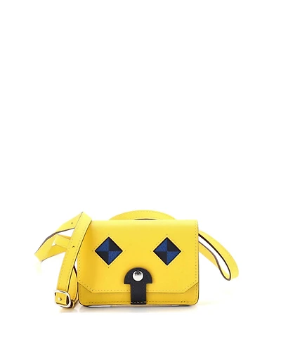 Pre-Owned Hermes Chien Card Holder with Strap Swift and Chevre Mysore