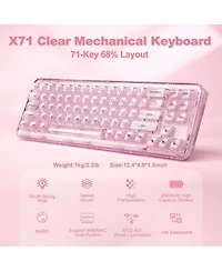 Lofree X71 Wireless Hot Swappable Transparent Mechanical Keyboard