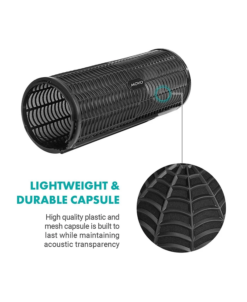 Movo BWS1000 Blimp Wind & Vibration Protection System for Shotgun Microphones