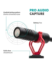 Movo Tablet Vlogging Kit for iPad with Mic, Light, Tabletop Tripod