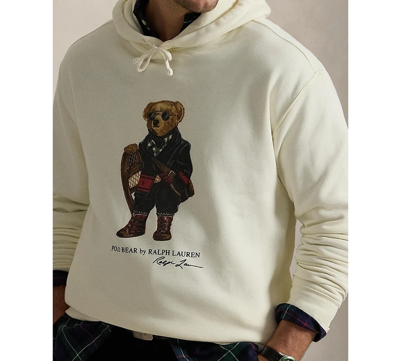 Polo Ralph Lauren Men's Big & Tall Bear Printed Fleece Hoodie