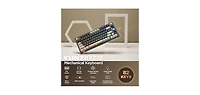 Lofree YZ75 75% Gasket Mechanical Keyboard,Tkl Wireless Hot Swappable Bluetooth Gaming Keyboard with 4-Layer Padding,BT5.0/2.4Ghz/Type-c Rgb Keyboard