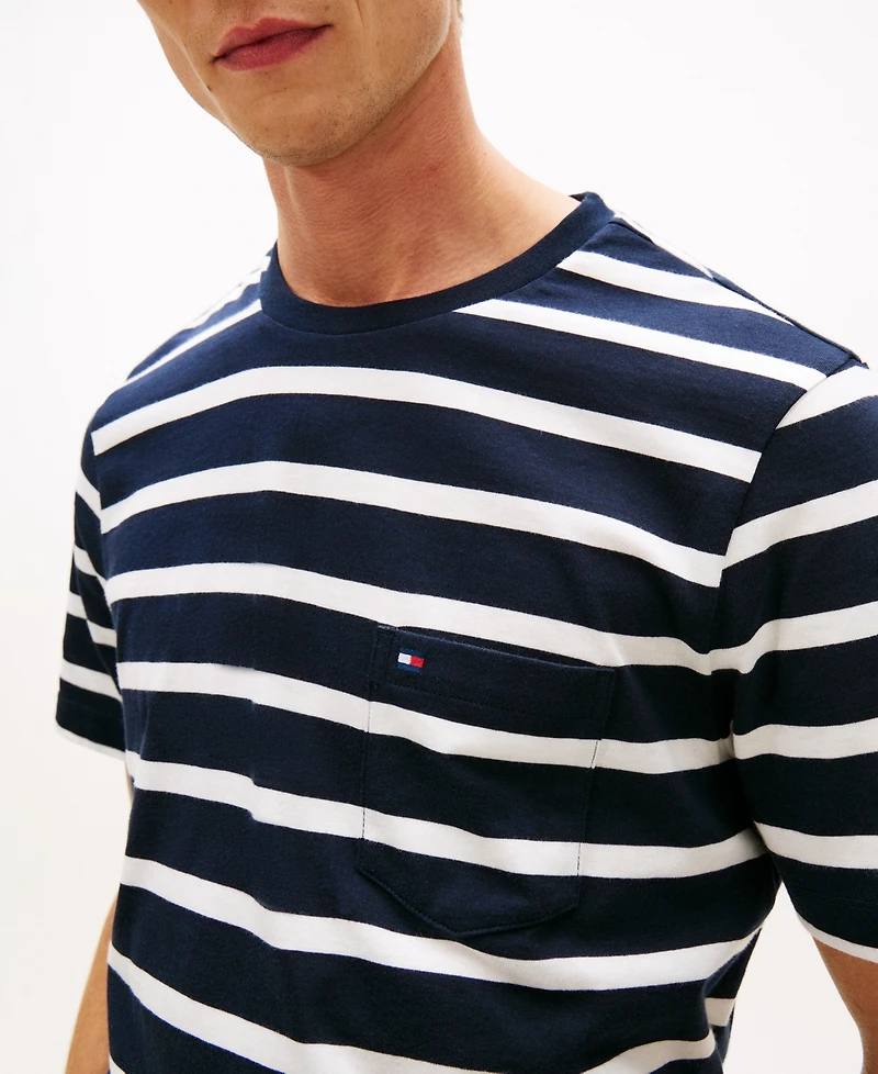 Tommy Hilfiger Men's Regular-Fit Essential Stripe T-Shirt