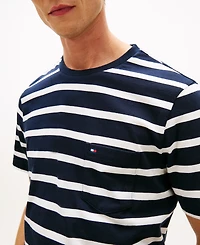 Tommy Hilfiger Men's Regular-Fit Essential Stripe T-Shirt