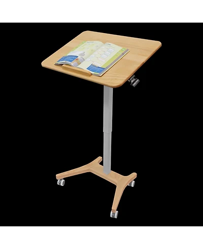 Victor High Rise Solid Wood Mobile Standing Desk