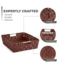 Sorbus 9 Piece Variety Hand-Woven Storage Baskets - for Home & Closet Organization