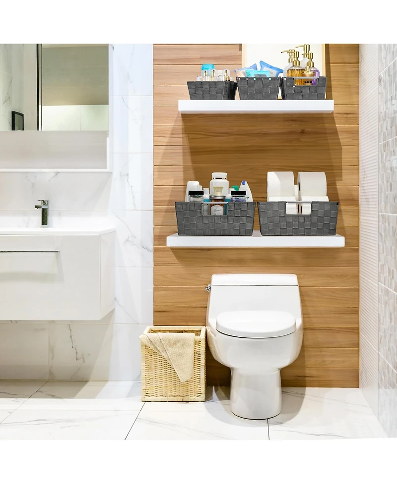 Sorbus 9 Piece Variety Hand-Woven Storage Baskets - for Home & Closet Organization