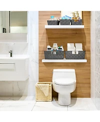 Sorbus 9 Piece Variety Hand-Woven Storage Baskets - for Home & Closet Organization