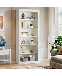 Tribesigns 75" Tall Bookcase, 6-Tier Modern Bookshelf Open Display Storage Shelves, Floor Standing Large Book Shelf