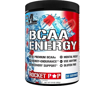 Evl Bcaas Amino Acids Powder - Rehydrating BCAA Powder Post Workout Recovery Drink with Natural Caffeine