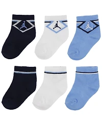 Jordan Baby Boys' Diamond Ankle Socks, 3-Pack Set