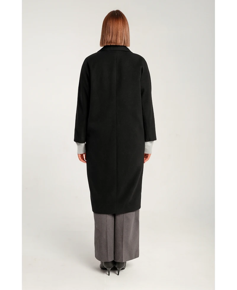 1982 Women's Cashmere Double Breasted Long Coat