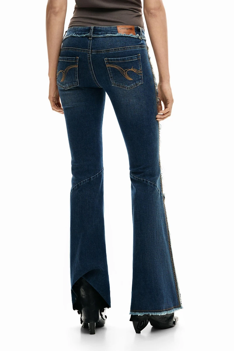 Desigual Women's Frayed Flare Jeans