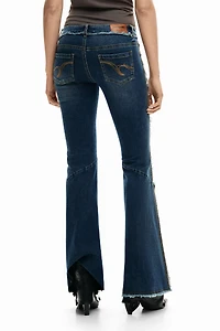 Desigual Women's Frayed Flare Jeans