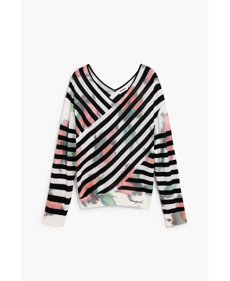 Desigual Women's Fine crossover sweater