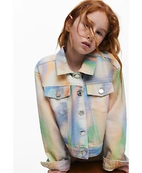 Desigual Girls Girls's Tie-dye denim jacket