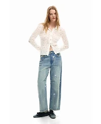 Desigual Women's Embroidered jeans