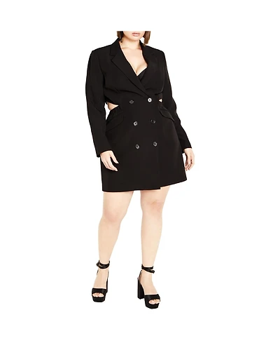 City Chic Women's Tuxedo Twyla Dress