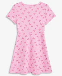 Epic Threads Girls' Xs-xl Butterfly-Print Knit Dress, Macy's Exclusive