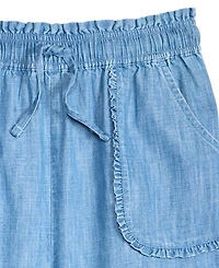 Epic Threads Girls' Xs-xl Chambray Ruffled Wide-Leg Pants, Macy's Exclusive