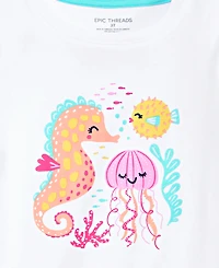 Epic Threads Girls' Toddler 12M-5T Seahorse Friends T-Shirt, Macy's Exclusive