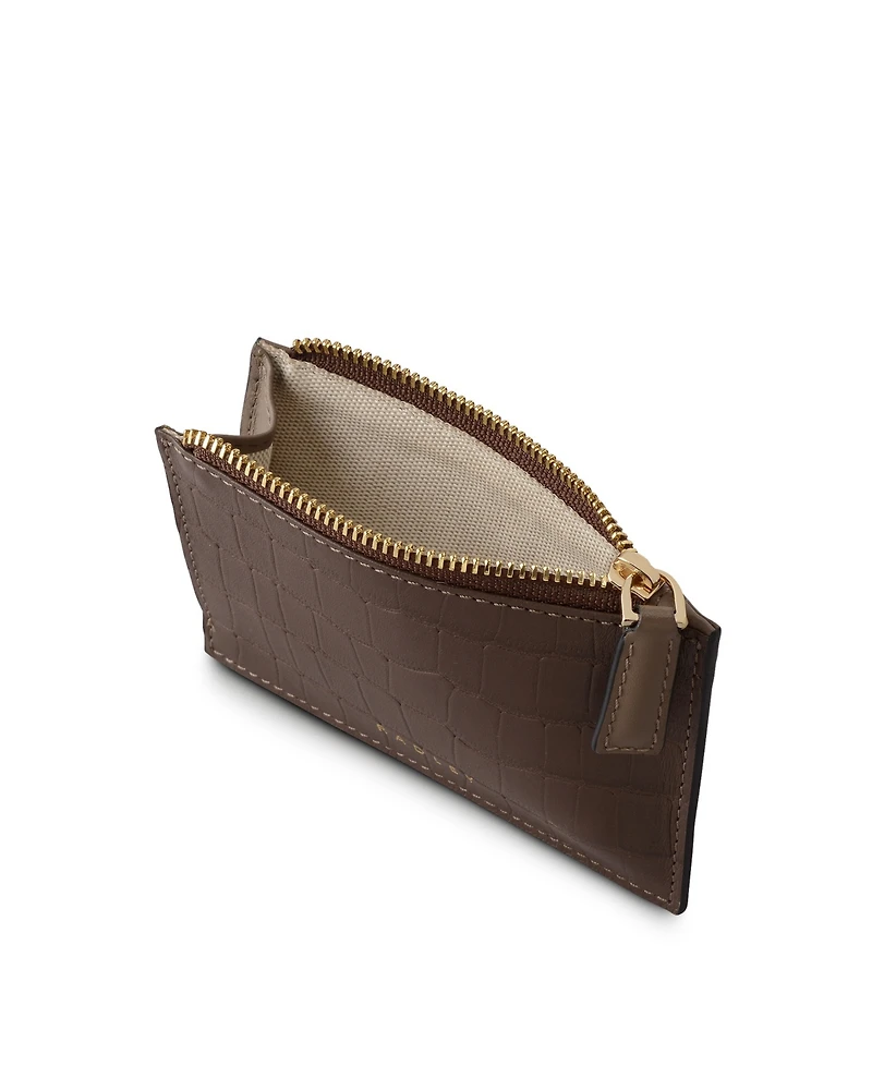Radley London Alba Place Faux Croc Zip Card Coin Holder